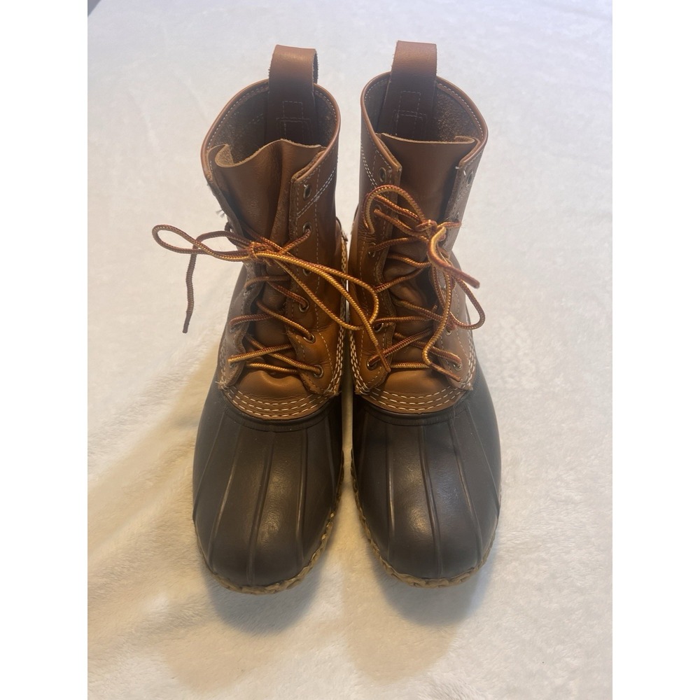 Ll Bean Boot Men's Size 9 Goretex Thinsulate Brown Leather 8" Boot Made In USA